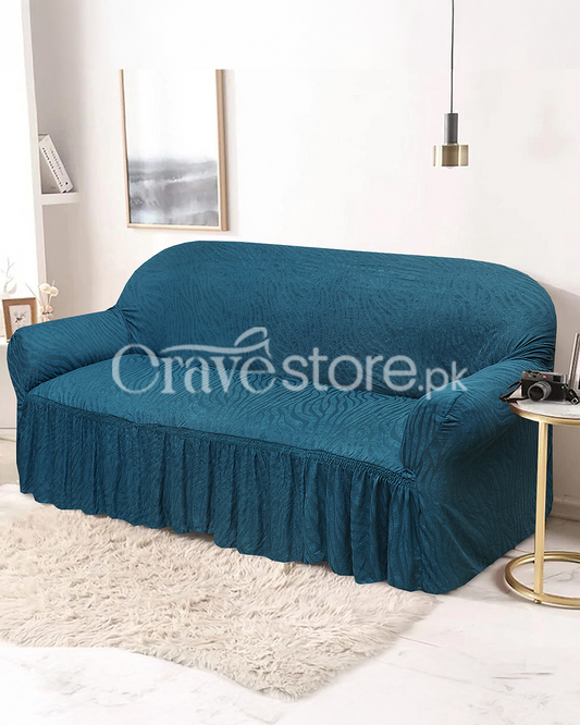 Zebra Sofa Cover Zinc