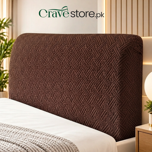 China Mazed Bed Headboard Cover Brown