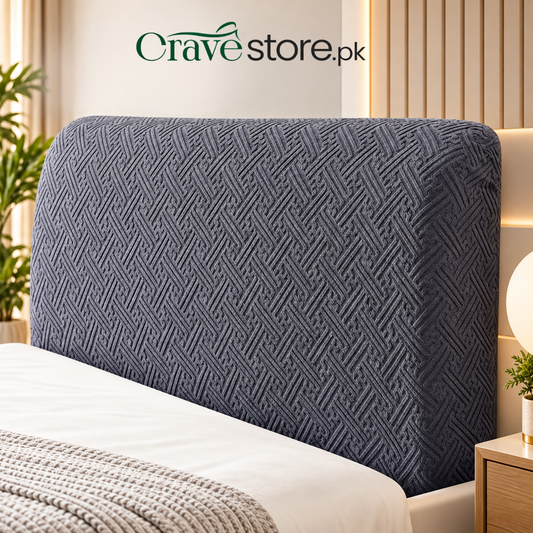 China Mazed Bed Headboard Cover Grey