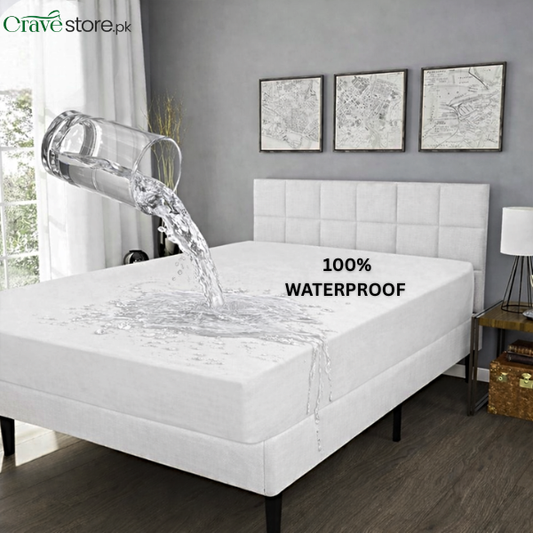 King Waterproof Mattress Cover White