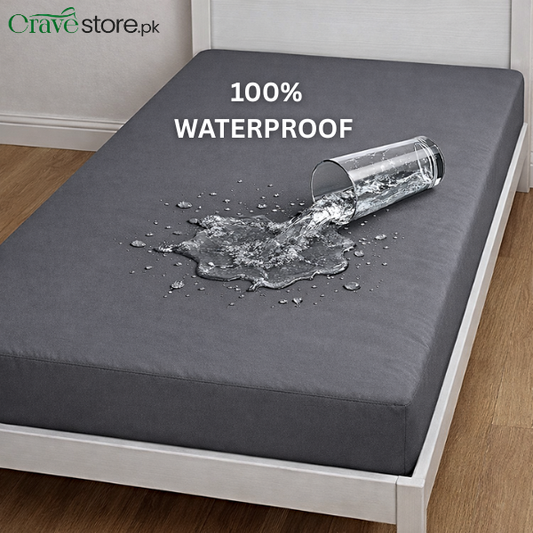 Single Waterproof Mattress Cover Gray