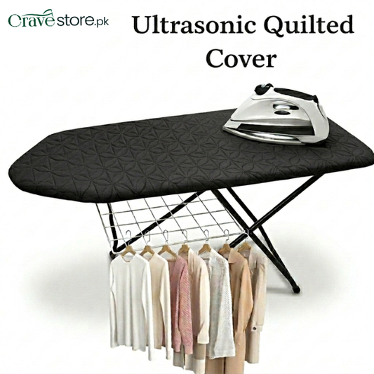 Ultrasonic Quilted Iron Board Cover Customized - Black