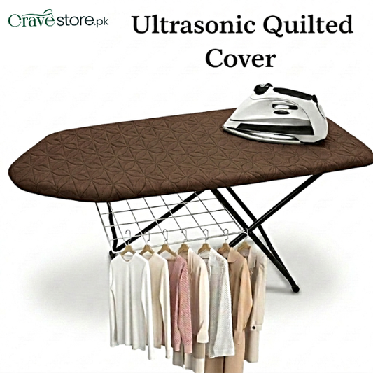 Coffee ultrasonic quilted iron board cover customized dust proof cover for ironing board protection