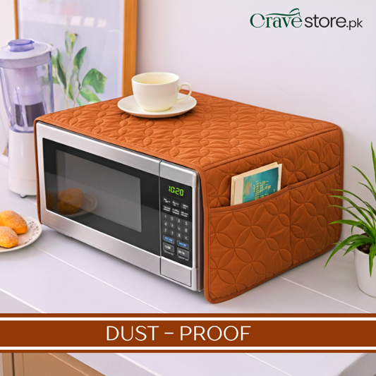Ultrasonic Quilted Copper Microwave Oven Cover With Pockets
