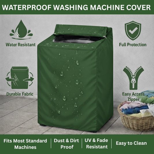 Waterproof Washing Machine Cover Parachute Green