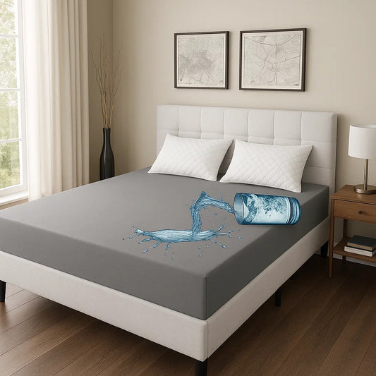 King Waterproof Mattress Cover Gray