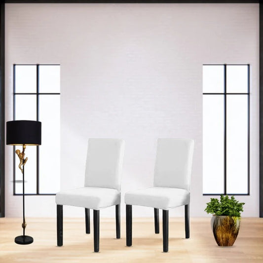 Fitted Jersey Chair Cover White