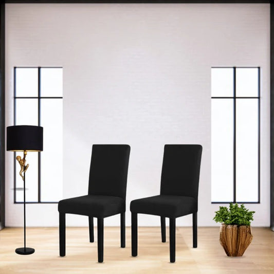 Fitted Jersey Chair Cover Black