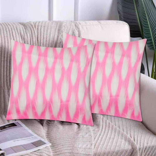 Bird Feather Cushion Cover Pink