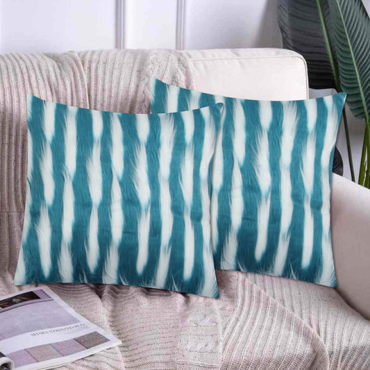 Bird Feather Cushion Cover Ferozi