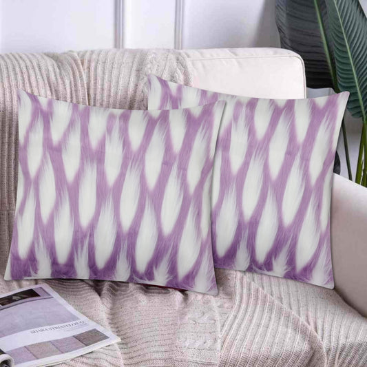 Bird Feather Cushion Cover Purple