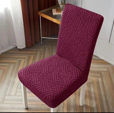 China Mazed Chair Cover Maroon