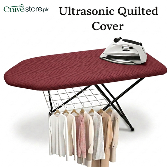 Maroon zigzag ultrasonic quilted iron board cover customized dust proof cover for ironing board protection
