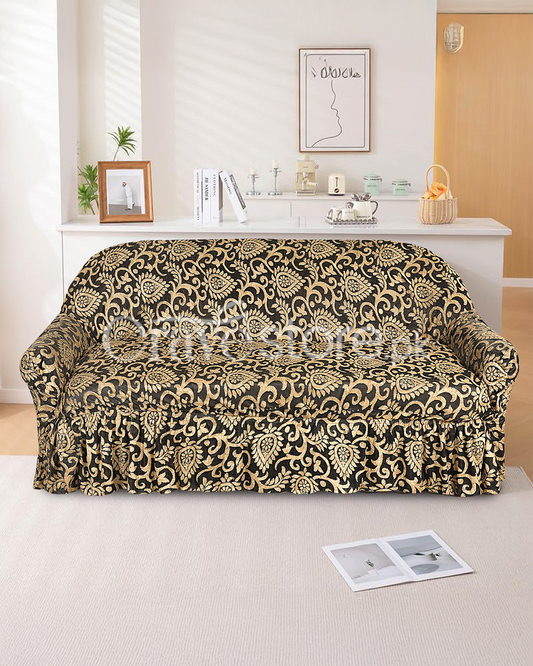 Luxury Embossed Jacquard Sofa Cover Skin