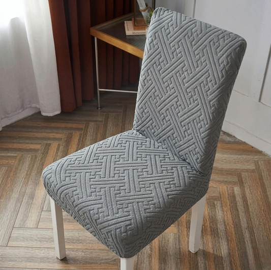 China Mazed Chair Cover Grey