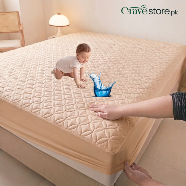 King Ultrasonic Microfiber Waterproof Mattress Protector Skin