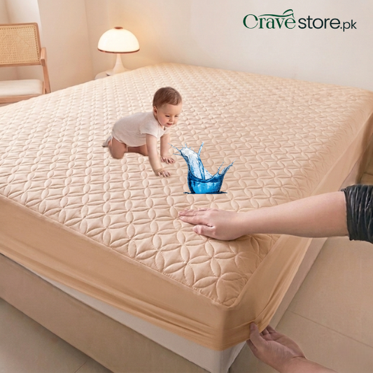 King Ultrasonic Microfiber Waterproof Mattress Protector Skin
