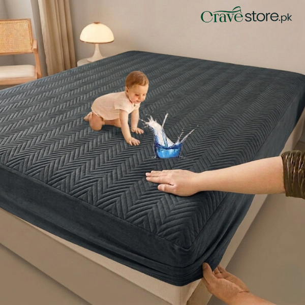 King Ultrasonic Microfiber Waterproof Mattress Protector