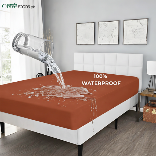 King Waterproof Mattress Cover rust