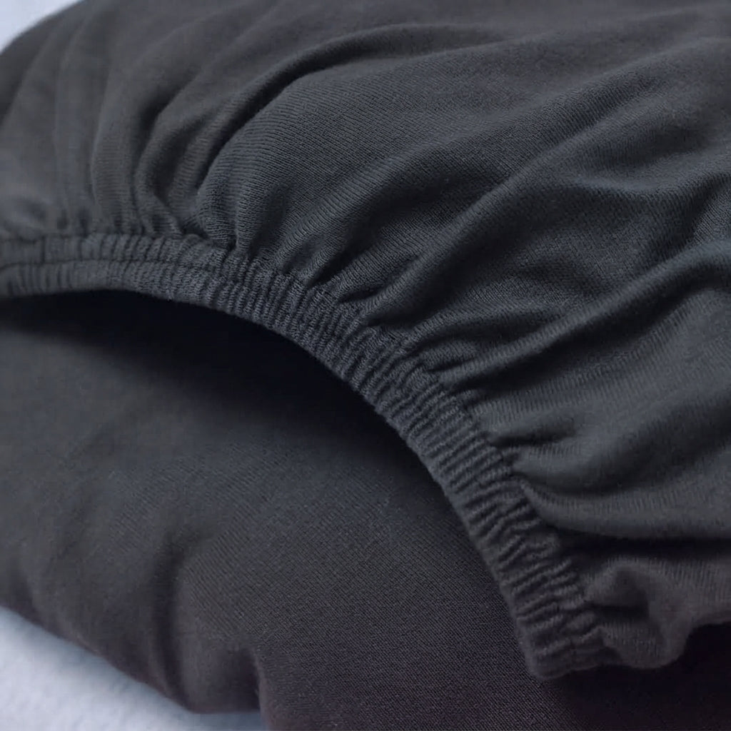L Shape Fitted Lycra Jersey Sofa Cover Gray