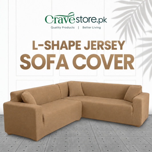 L Shape Fitted Lycra Jersey Sofa Cover Mouse Skin