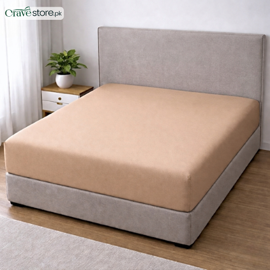 Lycra Jersey Fitted Mattress Cover - Skin