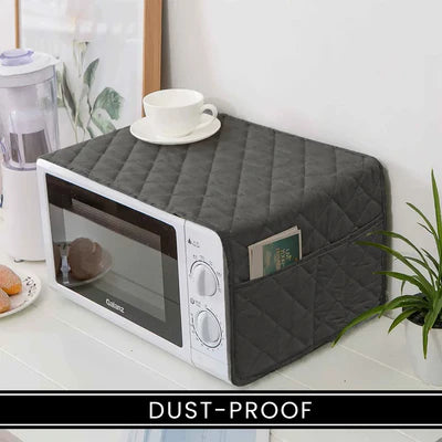 Ultrasonic Quilted Microwave Oven Cover With Pockets