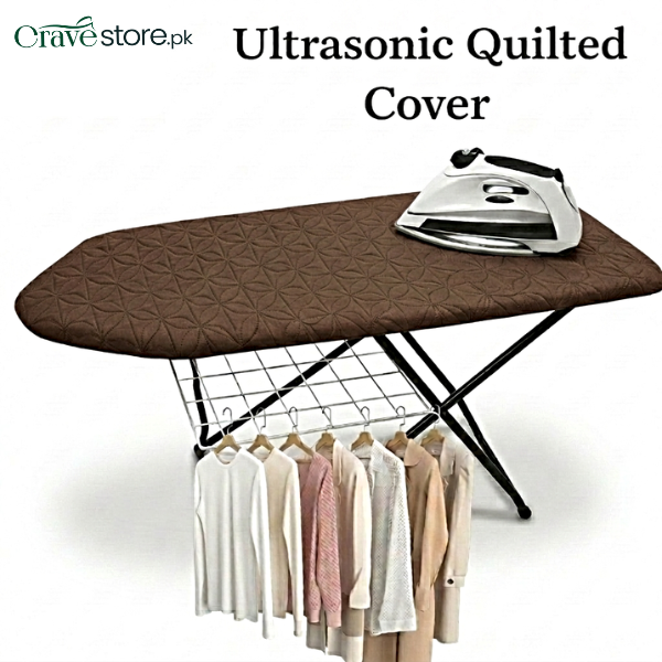 Coffee ultrasonic quilted iron board cover customized dust proof cover for ironing board protection