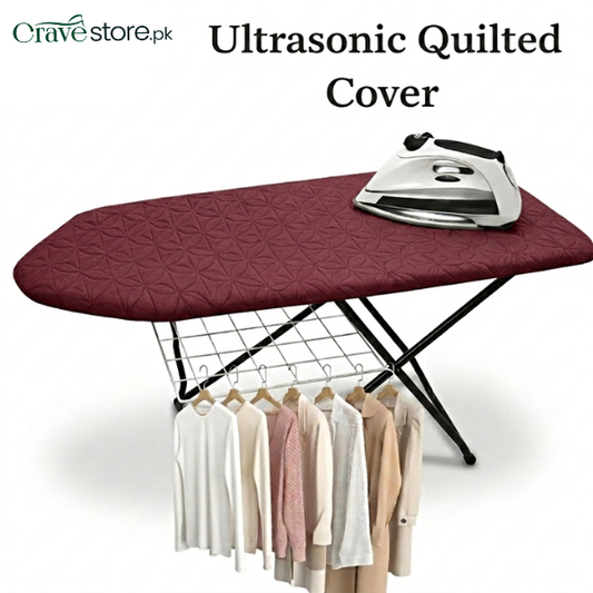 Grey ultrasonic quilted iron stand cover customized dust proof cover for ironing board protection