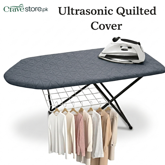 Grey ultrasonic quilted iron stand cover customized dust proof cover for ironing board protection
