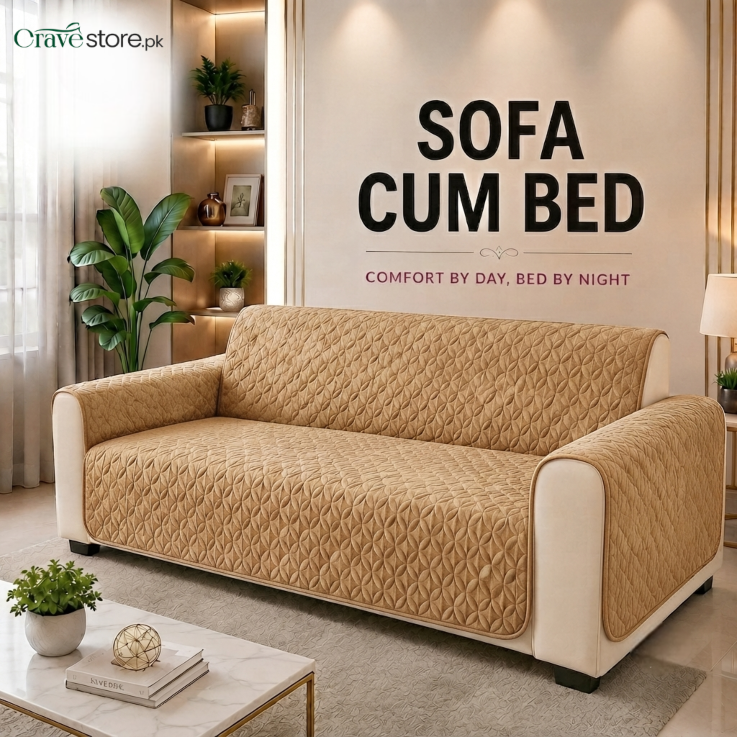 Ultrasonic Quilted Sofa Cum Bed Covers Skin