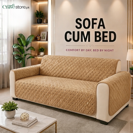 Ultrasonic Quilted Sofa Cum Bed Covers Skin