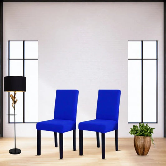 Fitted Jersey Chair Cover Royal Blue