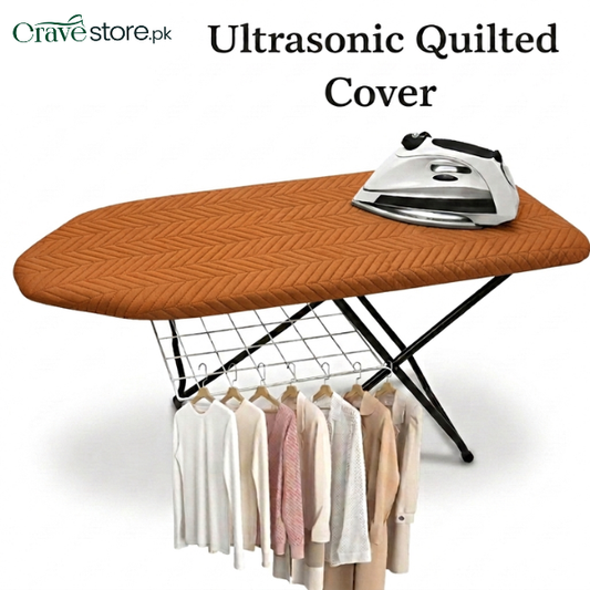 Copper zigzag ultrasonic quilted iron board cover customized dust proof cover for ironing board protection