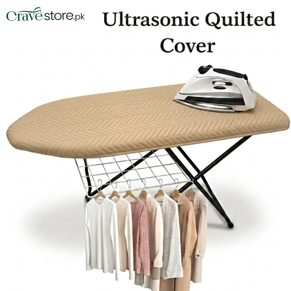 Skin zigzag ultrasonic quilted iron board cover customized dust proof cover for ironing board protection