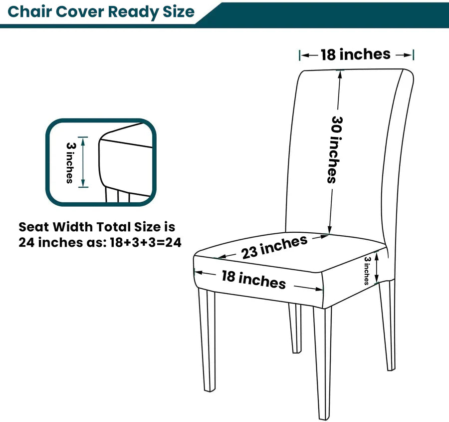 chair cover size