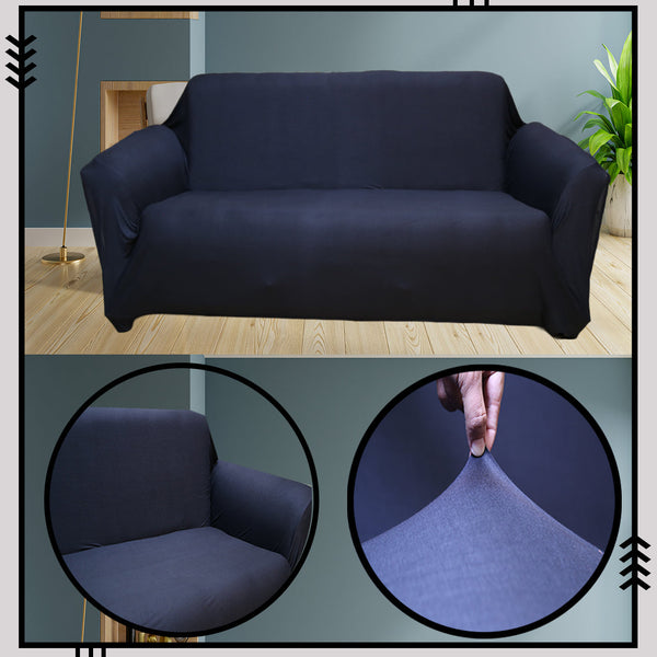 Lycra Jersey Sofa Cover Black