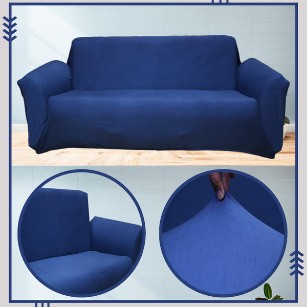 Lycra Jersey Sofa Cover Royal Blue